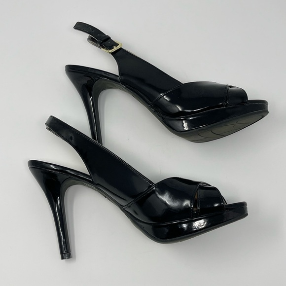 ‼️SOLD‼️Christian Siriano Black Patent 4” Heels - Picture 4 of 10